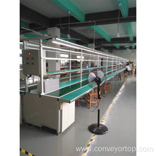 Belt Conveyor Assembly Line with Workbench